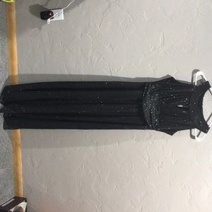 SPARKLY BLACK MAXI DRESS